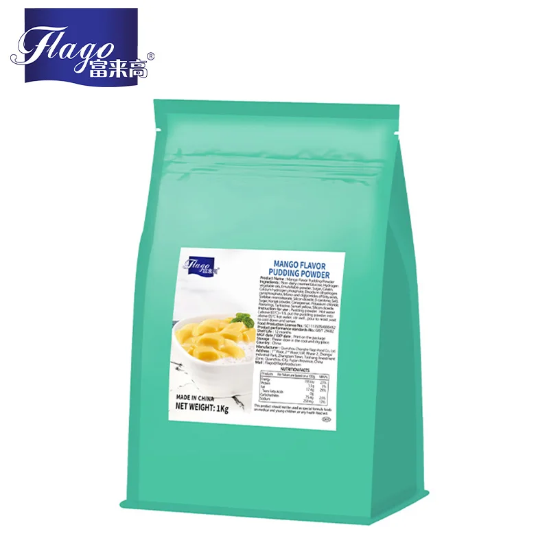 fruits powder food grade bulk instant drink Mango Flavor Pudding Powder