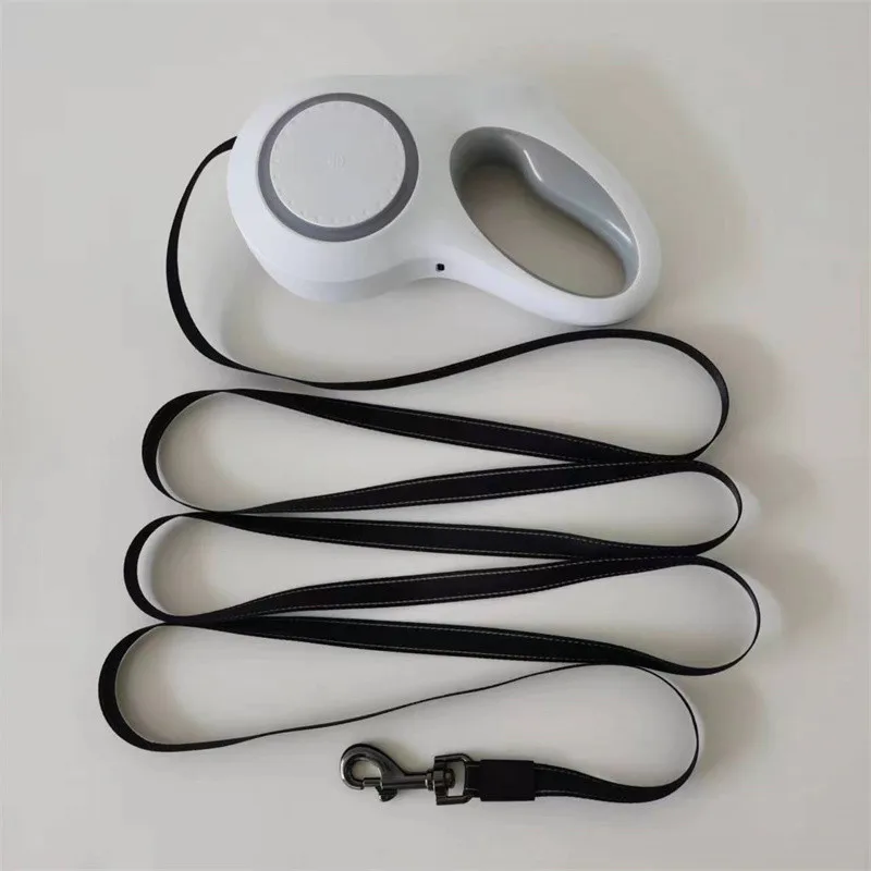 Top Seller Custom Logo Led Light Pet Dog Leash Nylon Automatic Led Retractable Dog Leash Wholesale