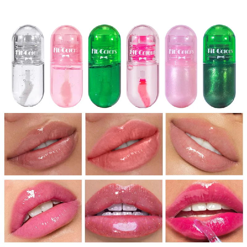 6 Color Lip-Dyeing Liquid Oil Lipstick Lip-Biting Liquid Lip Glaze Moisturizing Long-Lasting Waterproof No Blooming