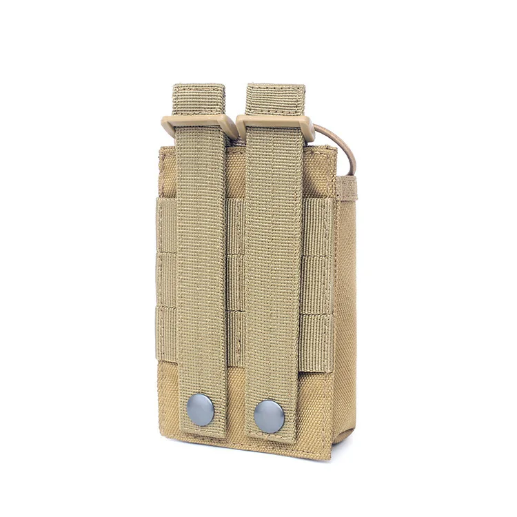 Factory Tactical Radio Holder Adjustable Molle Radios Holster Case Heavy Dut Bag Two Ways Walkie Talkies Case