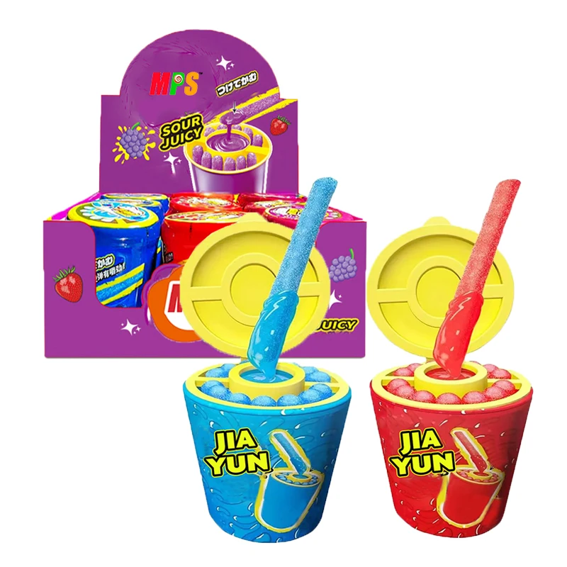 Supplier Custom Private Label Sweets Chewy Gummy Sticks Soft Candy Fruit Juicy Jam Jelly Sour Gummy