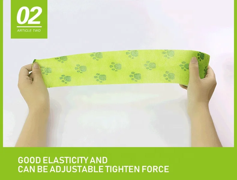 2023 Medical Materials Wound Dressing Product Nonwoven Cohesive Body Wrap Bandages  Custom Pet Bandage