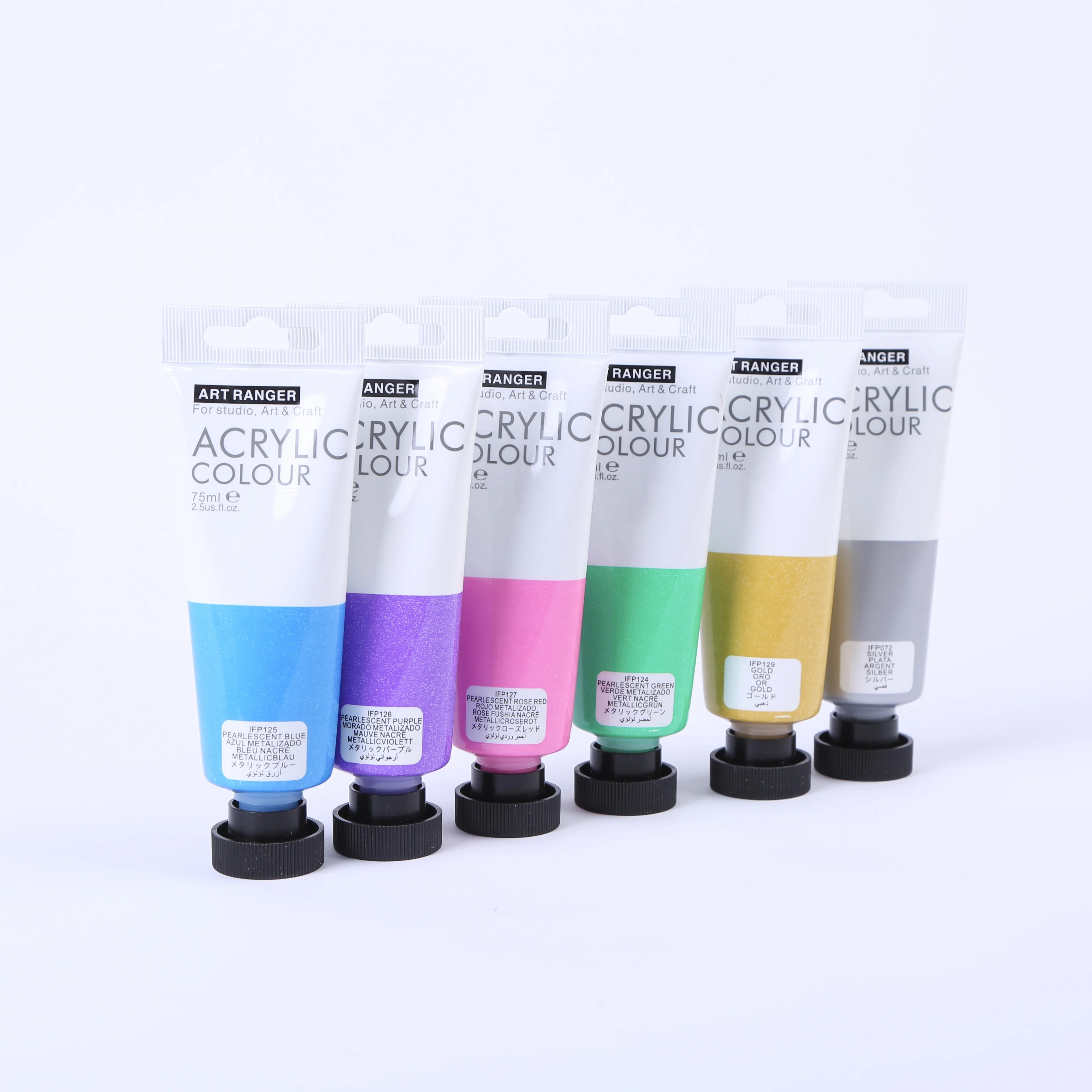 Art Ranger акриловая краска, набор цветов, металлическая акриловая краска 22 мл * 8 видов цветов