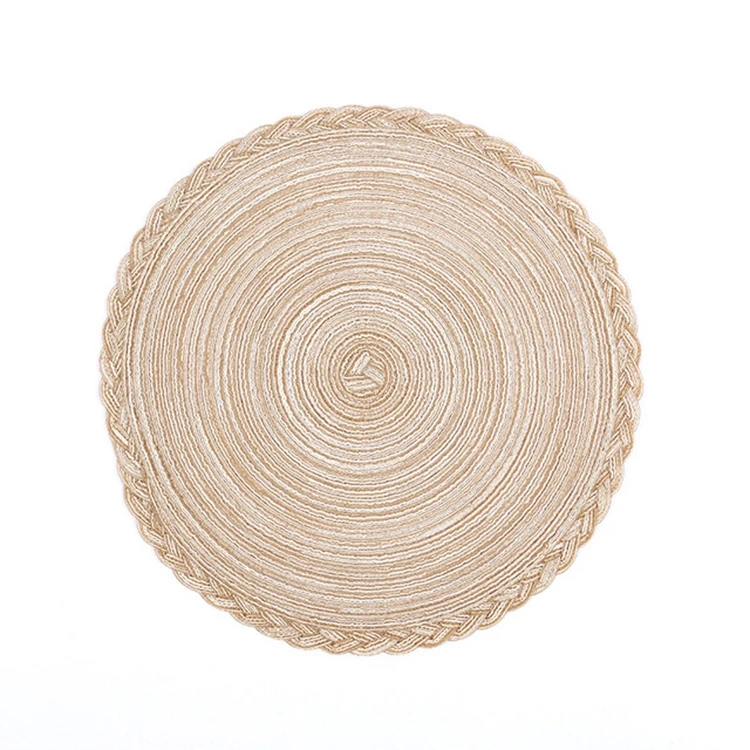 Hot Sale Rattan placemats wholesale straw cup dining table mat round