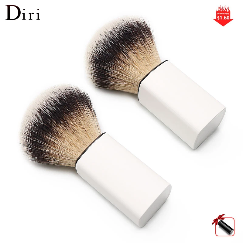 Custom LOGO  Customer like Premium Cosmetic Brush  portable light weight matte ABS handle synthetic hair shaving brush