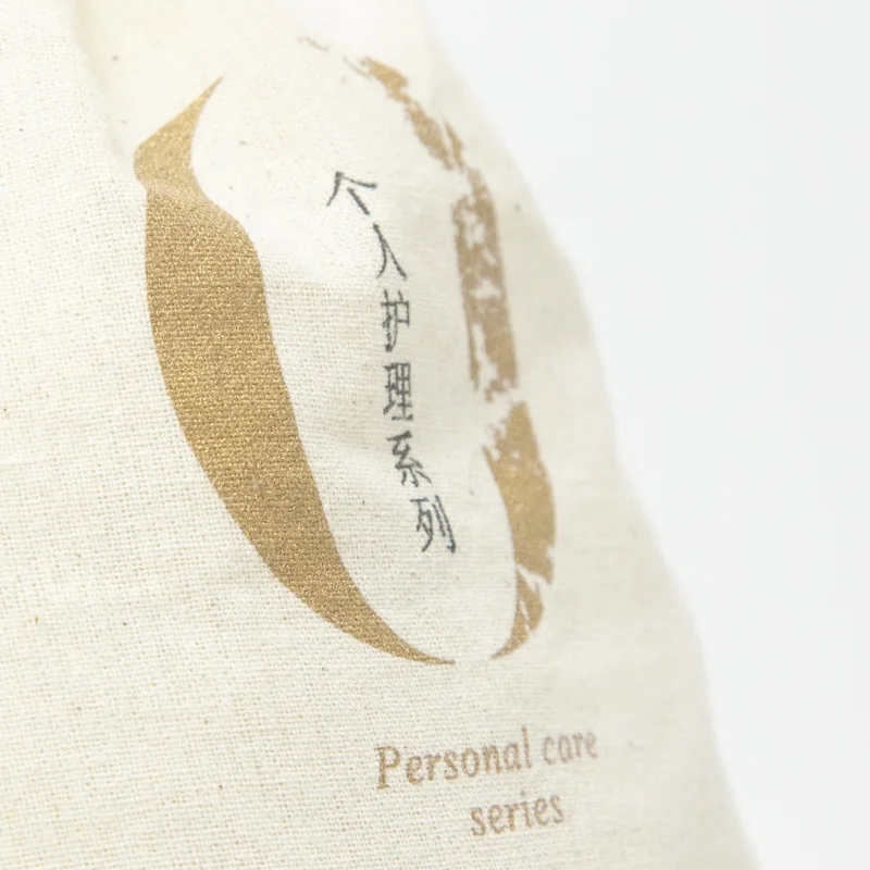 High Quality Factory Direct Sales Natural Cotton Cosmetic Packaging Drawstring Pouch Bags