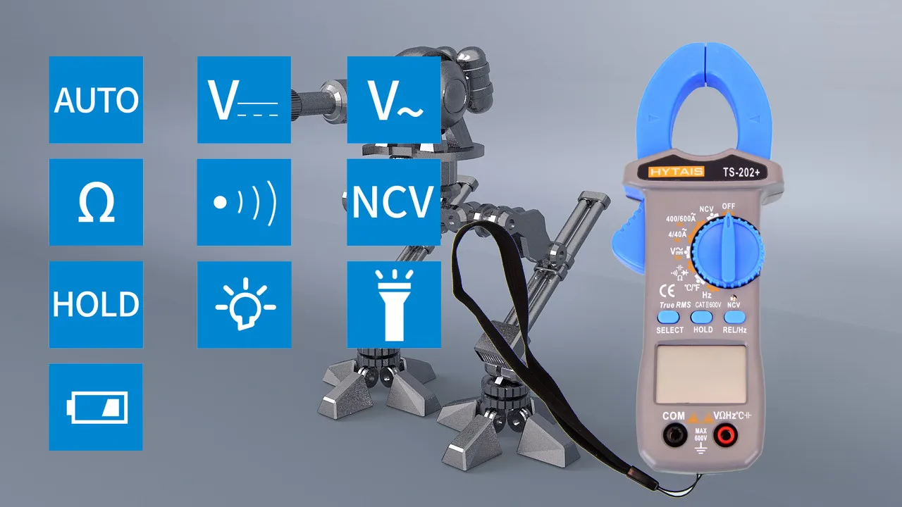 Practical hot sale high-quality clamp multimeter that measures resistance capacitance temperature frequency, etc