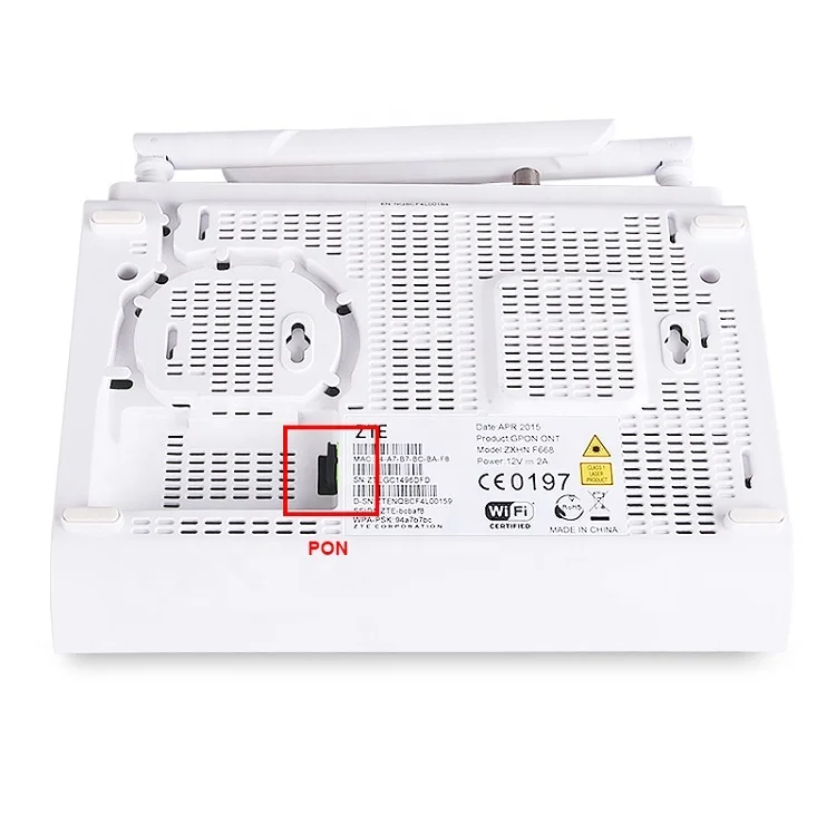 Original new ZTE ZXHN F668 V5.2  4GE+CATV+WIFI+VOIP+USB GPON ONU ONT optical network terminal with External antenna