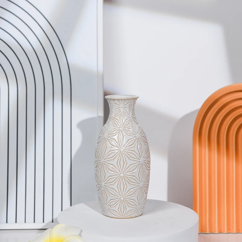 Aspire High Quality Nordic style simple design ceramic vases for home decor ceramic flower vase ceramic & porcelain vases