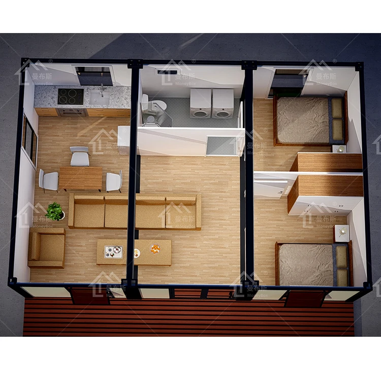 Hot Sale Camp Use Prefab Modern 20ft Detachable  Container Houses Dormitory Complex Building