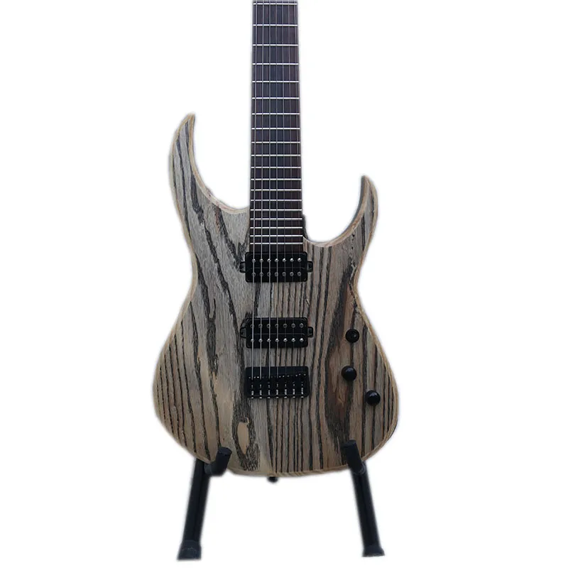 MSR electric guitar 7 Strings Ash Body  Birdeye Curly Maple Top High Output  Metal  Hard Rock Guitar   Professional Set Up