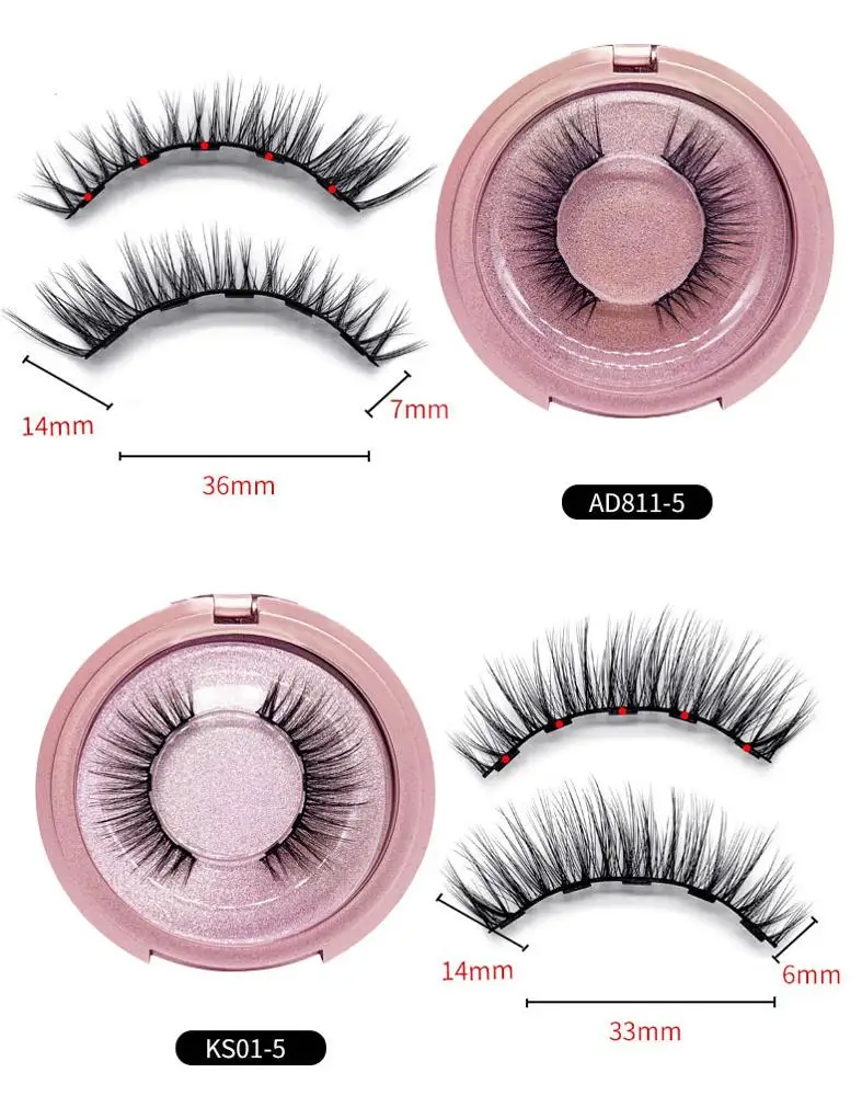 
SHEENLASH Factory price silk wispy lashes private label eyeliner fiber false eyelash magnetic eyelashes for sale 
