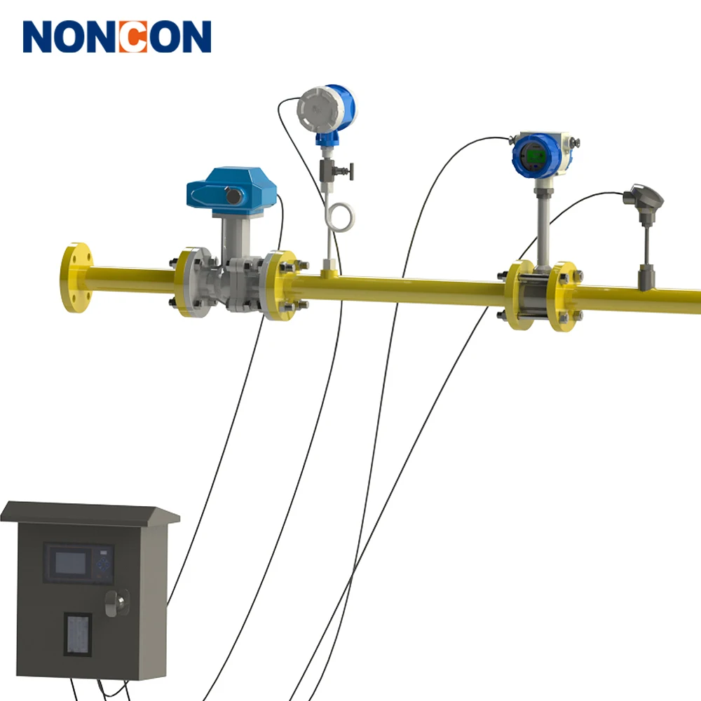 DN100 n2 air gas flow meter lpg compressed air vortex boiler steam flowmeter price