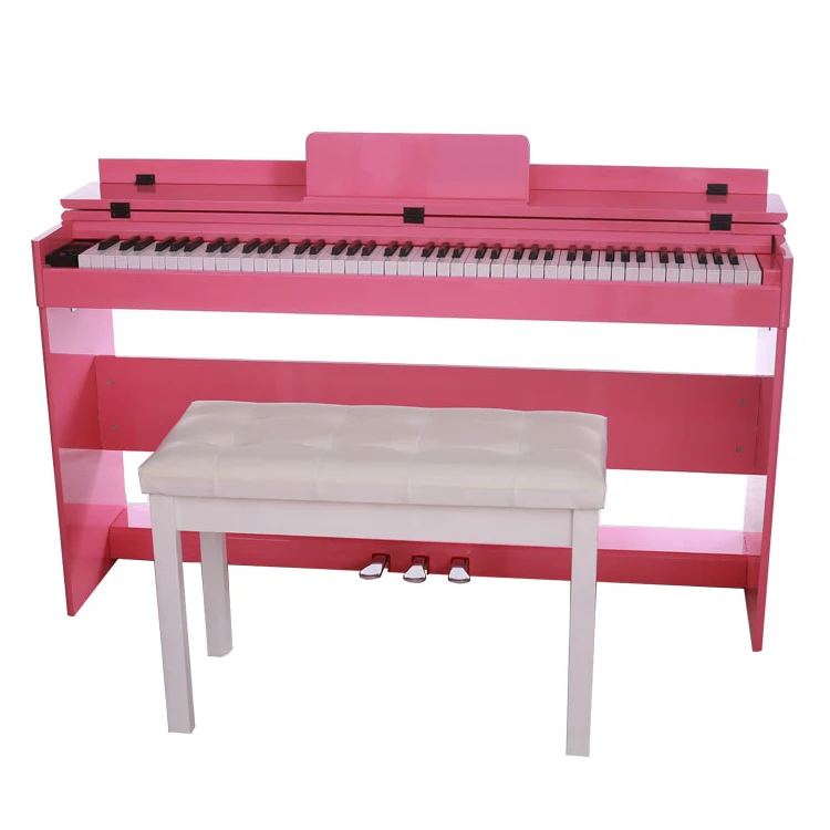 
Romantic quality pink color elegant upright 88 keys electric musical professional digital piano 