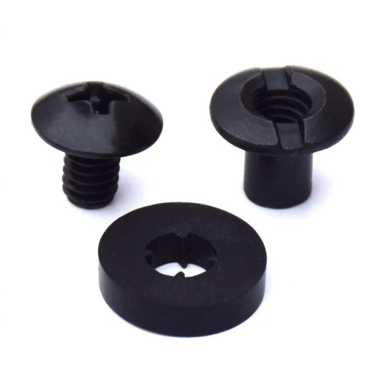 Black Chicago Screws for DIY and Leather Gun Holsters Clips and Knife Sheaths Includes Phillips Truss Heads Open Slotted