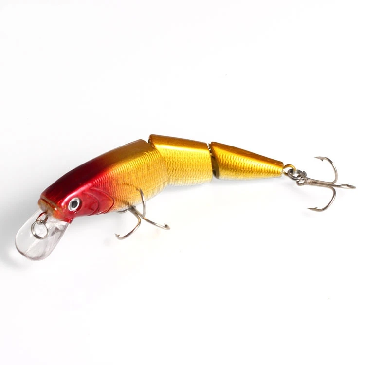 Top Right 14g 10.5cm MJ005 Multi Jointed Swimbait Fishing Lure 3 Section Lifelike Swimbait Multi Jointed Bait