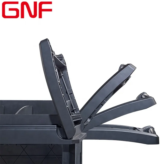 Многофункциональные пластиковые хозяйственные ручные тележки GNF для отеля тележка уборки и обслуживания