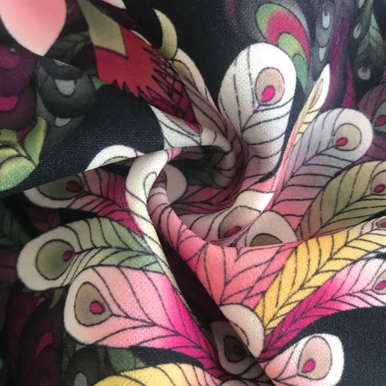 Luxury Flower Damask Royal Knit Recycled 95% Polyester 5% Spandex Digital Print Jersey Fabric For Garments