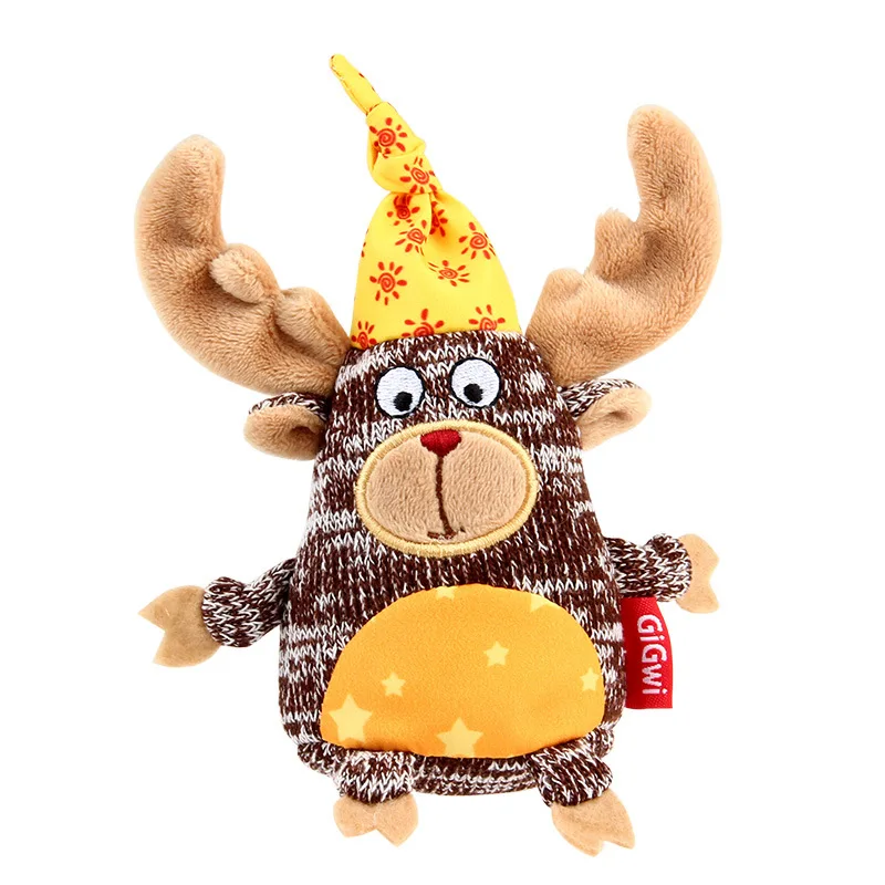 Wholesale luxury hide seek dog toys squeak set plush BB squeaky dogs toy pet christmas gift stock new