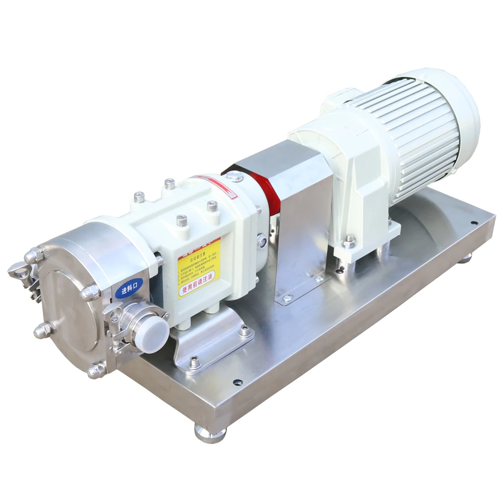 Shanghai CIXI 4kw 5kw Explosion proof Positive Rotary Rotor Lobe Pump Peanut Butter Transfer Rotor Pump