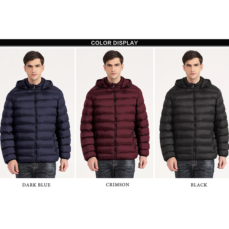 Factory Custom 100% Polyester Nylon cotton padded light breathable winter outdoor ultralight down jacket with hood