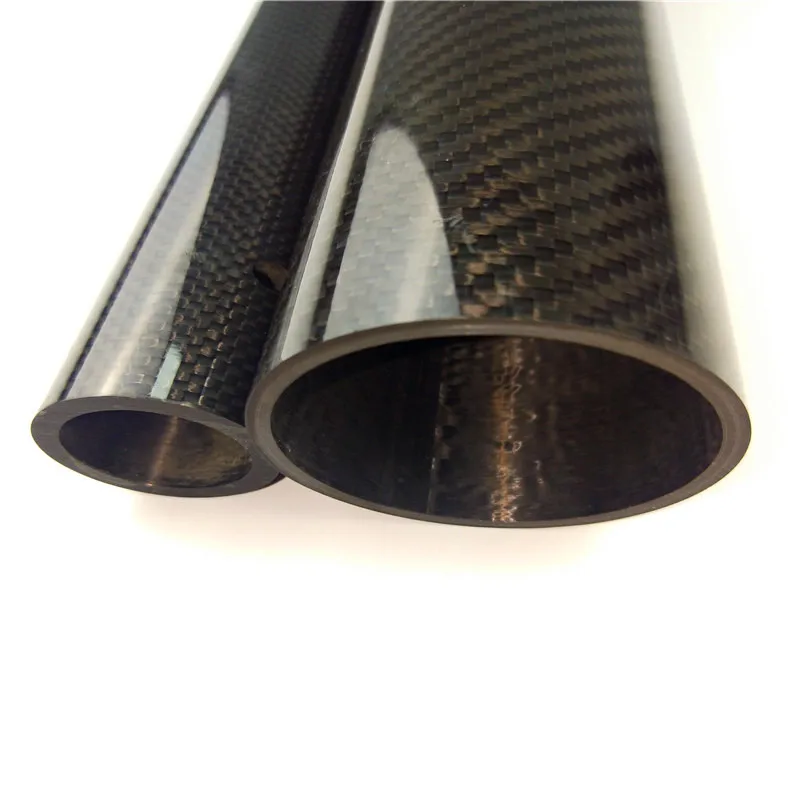 Большой размер 100% 3k Глянцевая трубка из углеродного волокна для паруса, лодки, судна, парусная лодка