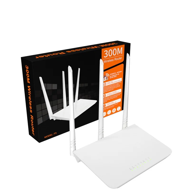 Tengda F3 Wireless WIFI Small Household Full Network Router, High Speed Router with 4 Ports,Wireless Router for Home
