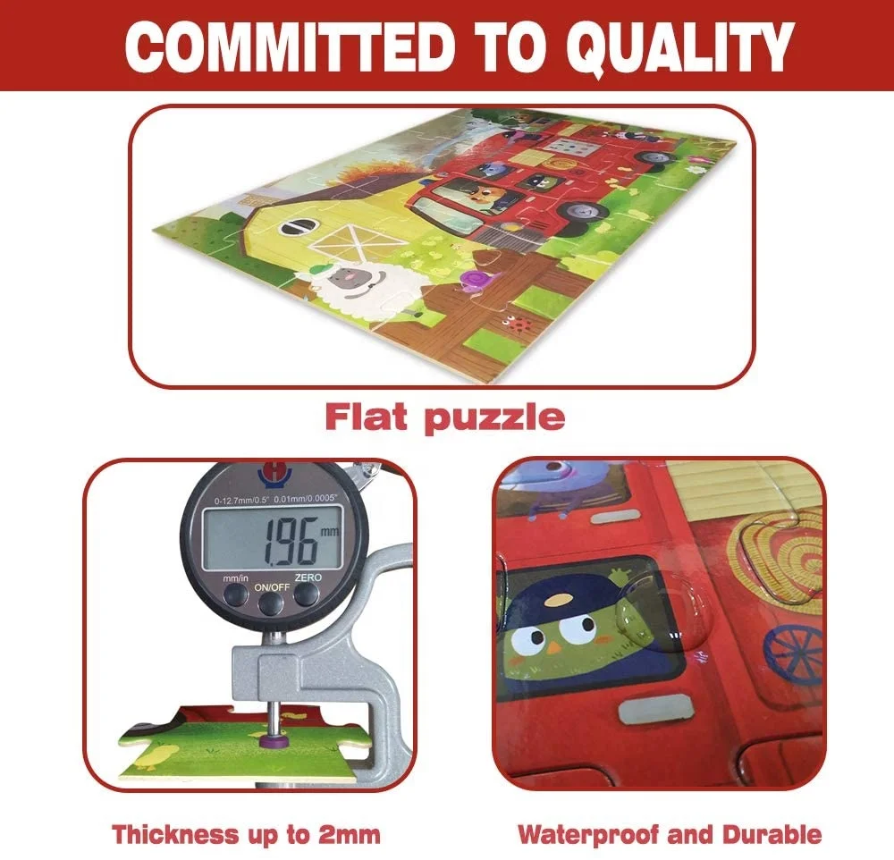 Educational Kids Toys 3d puzzle 24 Pieces Large Fire Truck jigsaw puzzle Develop Brain Learning Games Puzzle