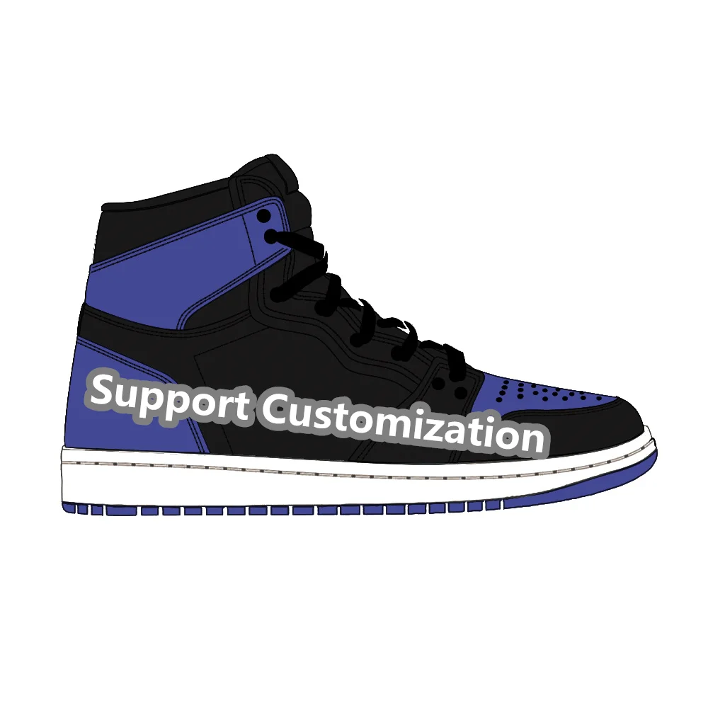 Factory Designer Custom Wholesale Manufacturer High Quality Men Basketball Shoes Custom AJ1 LOGO Design Make Your Logo Sneakers