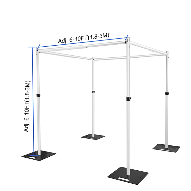 Wholesale photo booth shell aluminium pipe and ceiling drapes decoration wedding