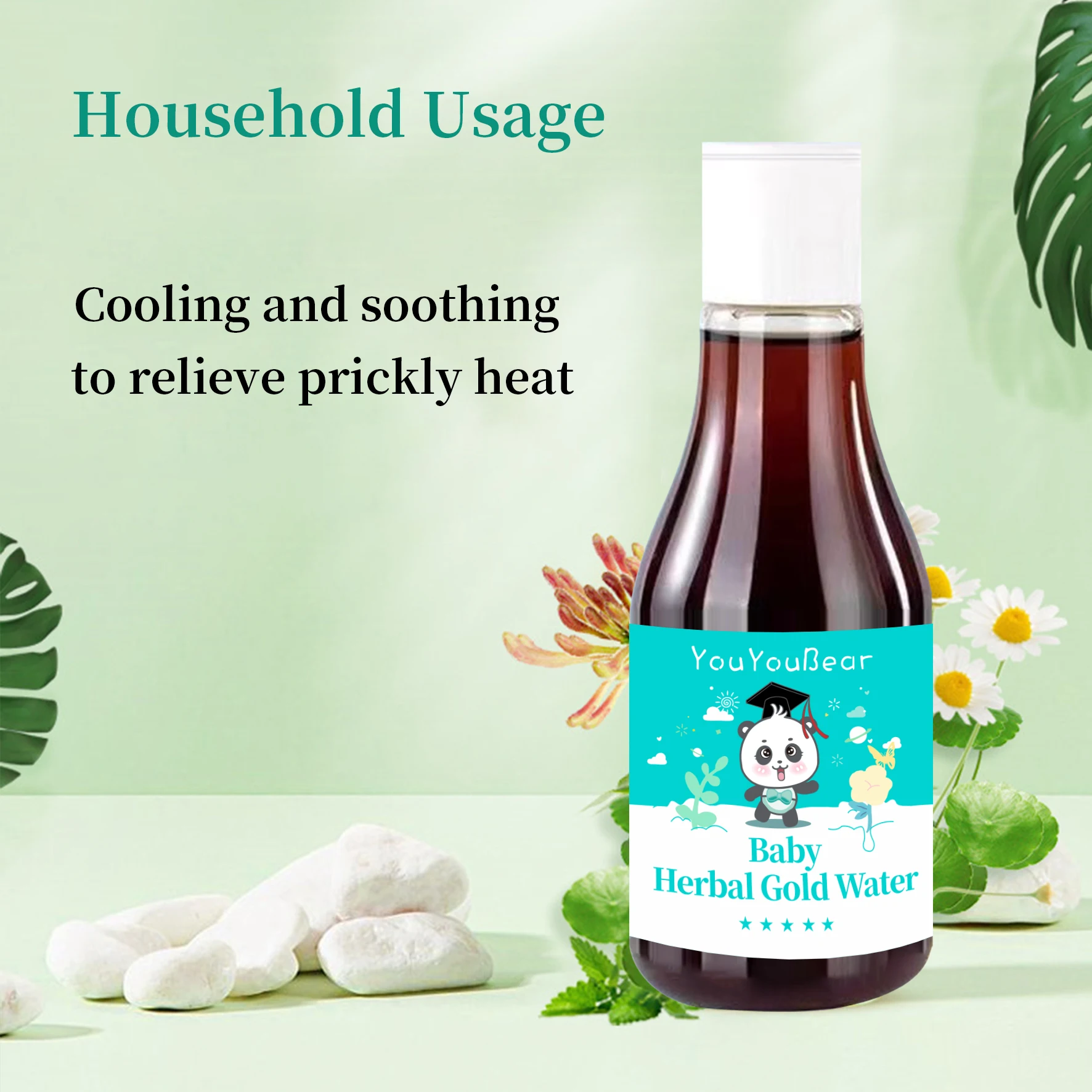 100% Natural Ingredients Baby Herbal Goid Water Applicable to Baby prevent mosquito bites Florida Water