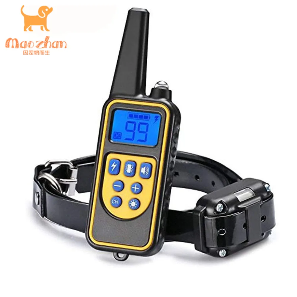 2022 Best Choice Rechargeable and Waterproof Dog Shock Collar 880 Remote Training Dog Collars