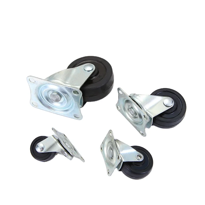 1.25 inch flat Universal wheel caster wheel office chair universal casters tool carts casters