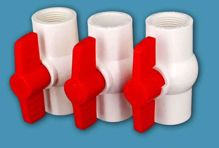 Irrigation Threaded 100mm 50mm pvc ball valve 1/2 Price List Pvc Ball Valve For Water Pipe Line