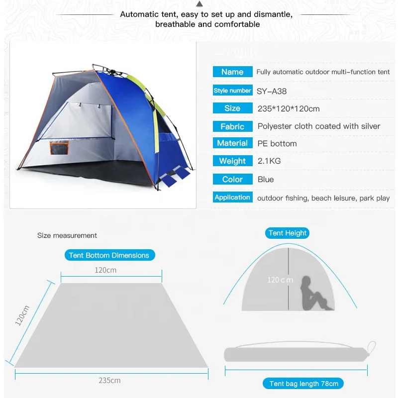DELUXEFIT Fold out beach shelter waterproof camping winter large carp ice fishing tents for winter fishing