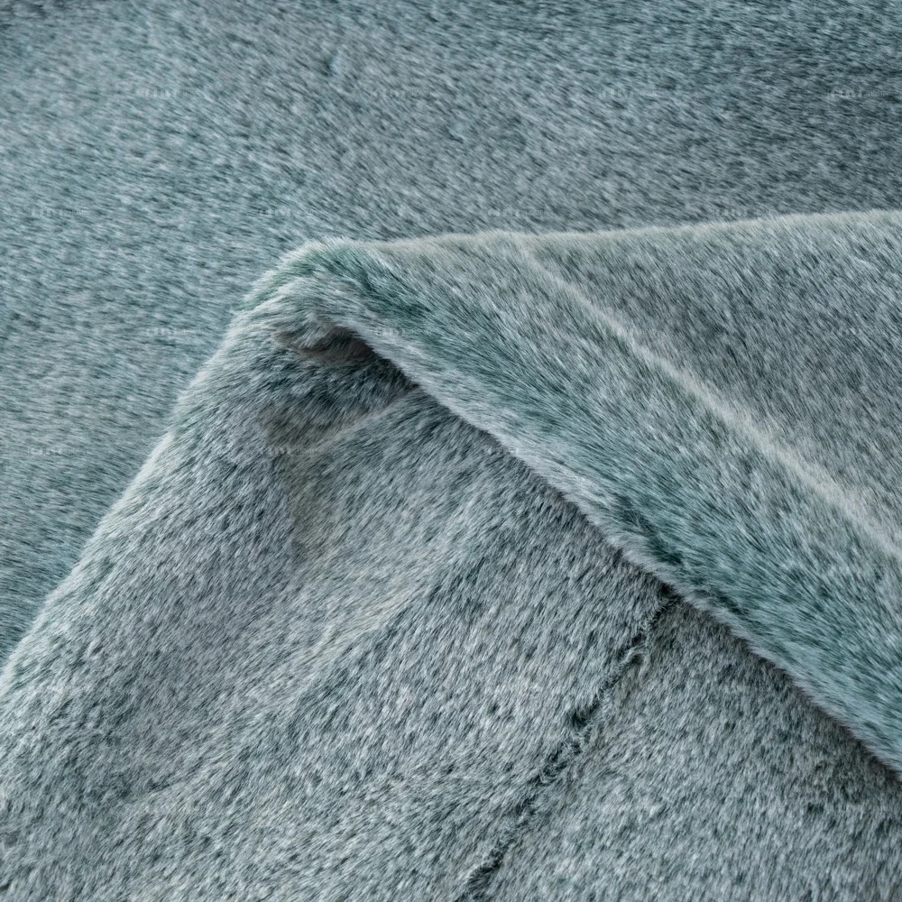 Customized High-end Quality Fur Fake Custom Polyester Artificial Frosted Discharged Fur Fabric Faux Fur Fabric Low MOQ