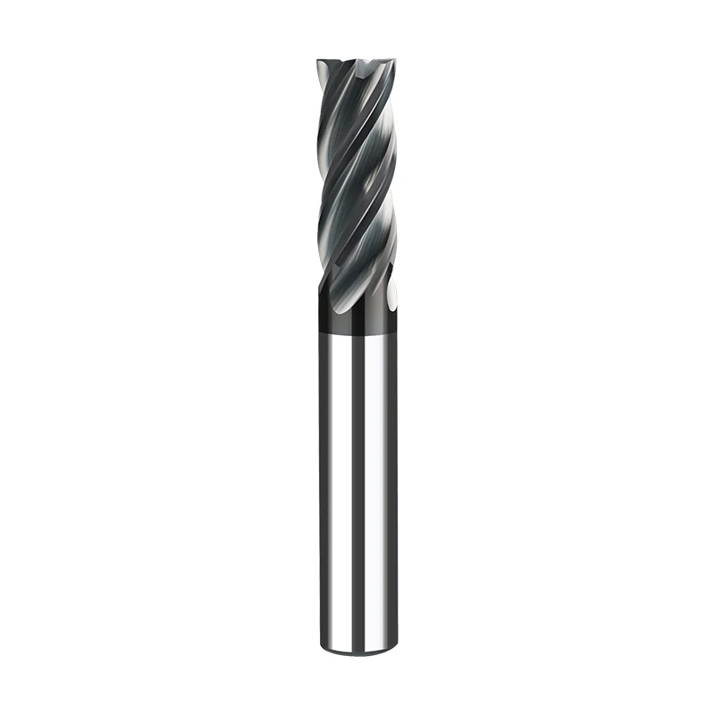 CNC Milling cutter HRC 52 Tungsten Carbide 4 Flute End Mills Cutter  for Carbon Steel Cast Steel Graphite Processing