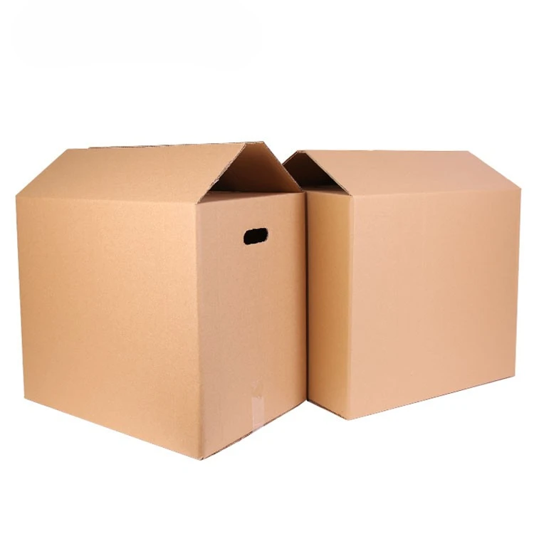 Large Shipping Customized Brown Corrugated Cardboard Packing Paper Carton Box Brown For Sale