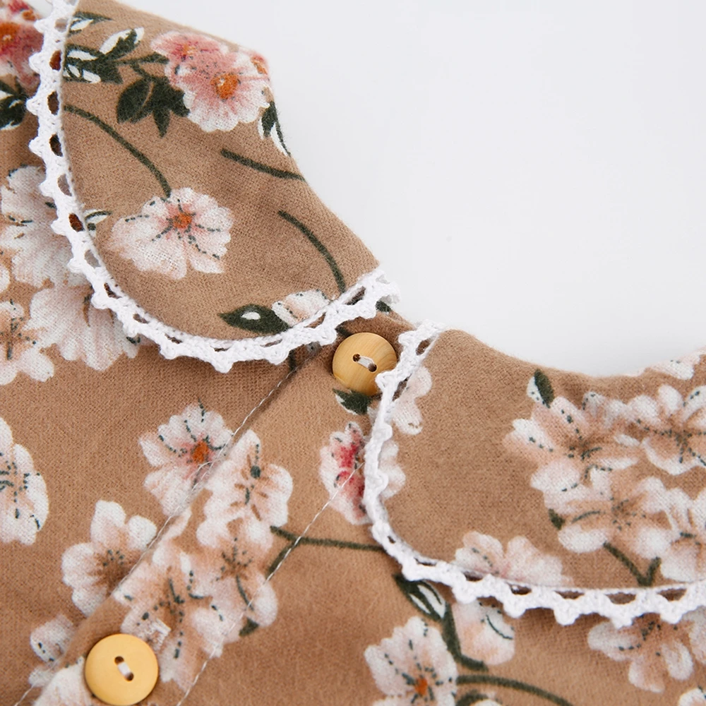 
ShiJun Baby Girls Clothes Children Clothing Floral Kids Girl Dress Long Sleeve 