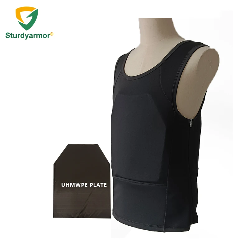 Sturdyarmor Outdoor Tactical Gear Equipment Defender Black Combat Covert Vest XL Concealed Plate Carrier for USA
