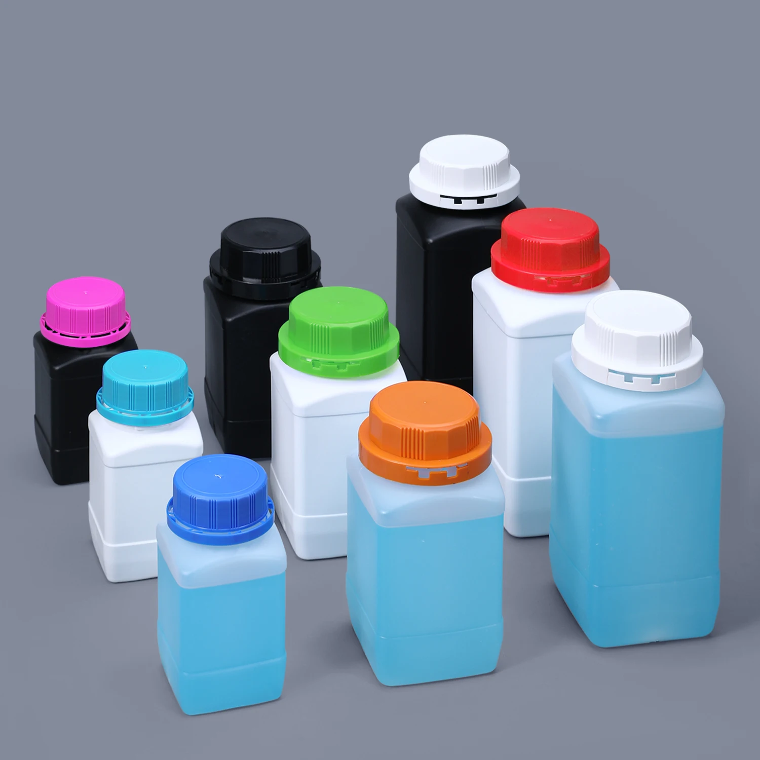 250ml 500ml 1000ml Wide-mouth chemical solid reagent bottle with inner cap