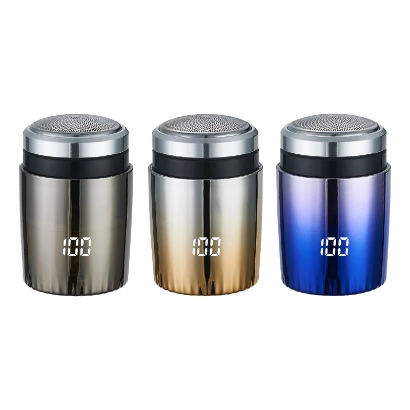 Travel Portable Usb Rechargeable Mini Rotary Shaver Electric Shaver Machine For Men