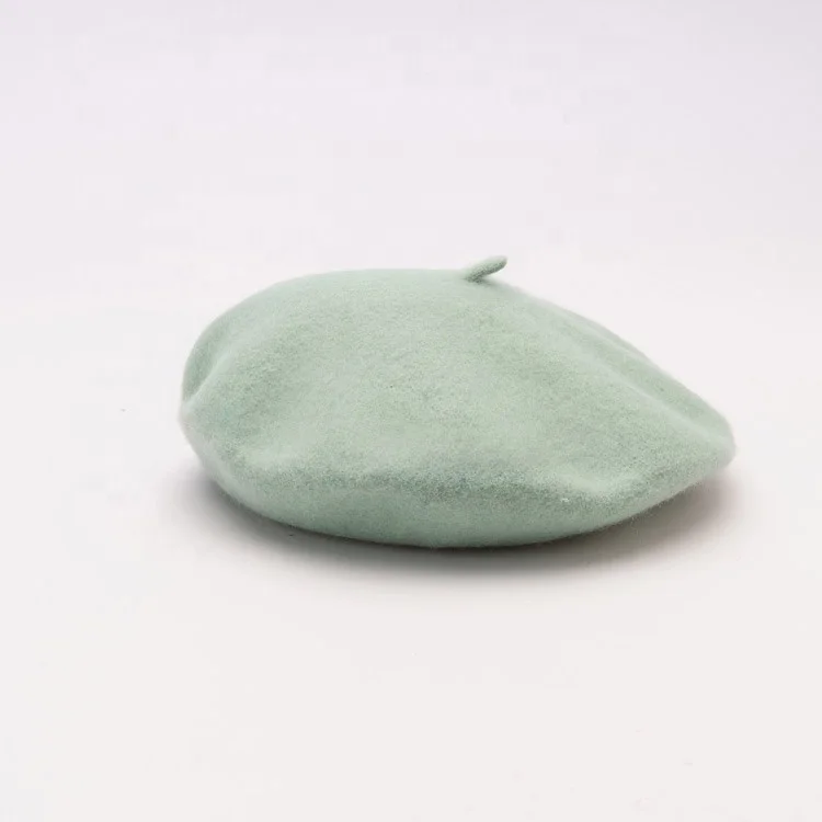  Female Flat Top Plain Design Comfortable Multi Color Beret Hats for