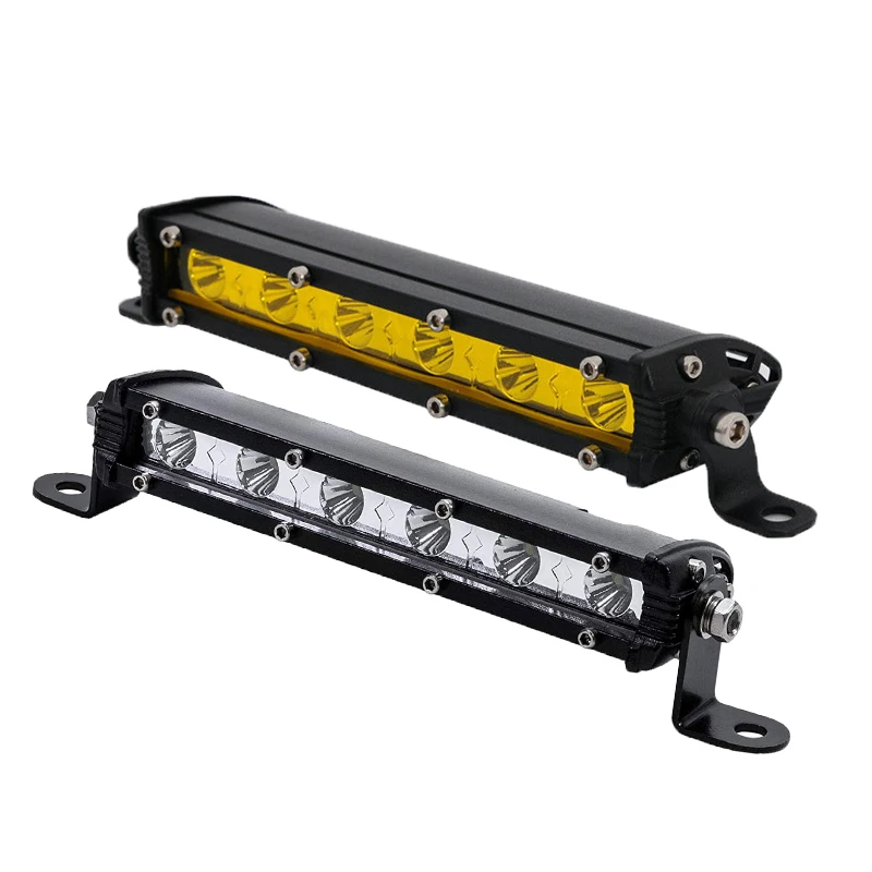 7 inch 18W 12V Cheap Single Row  led Barras Super Slim LED Light bar