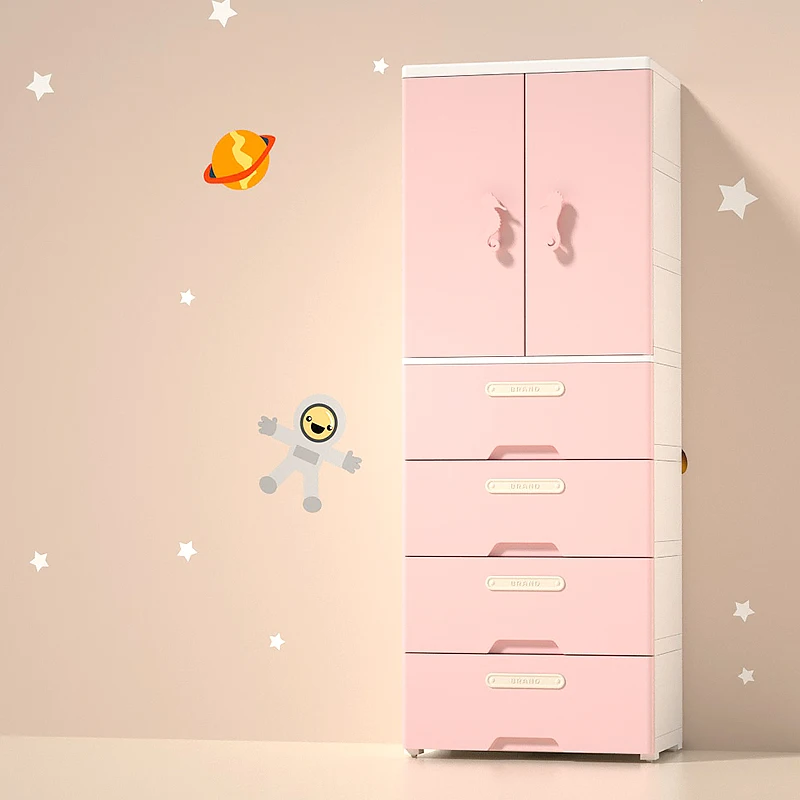 2022 New design children plastic  kid clothes Drawers Organizer Furniture Closet Cabinets