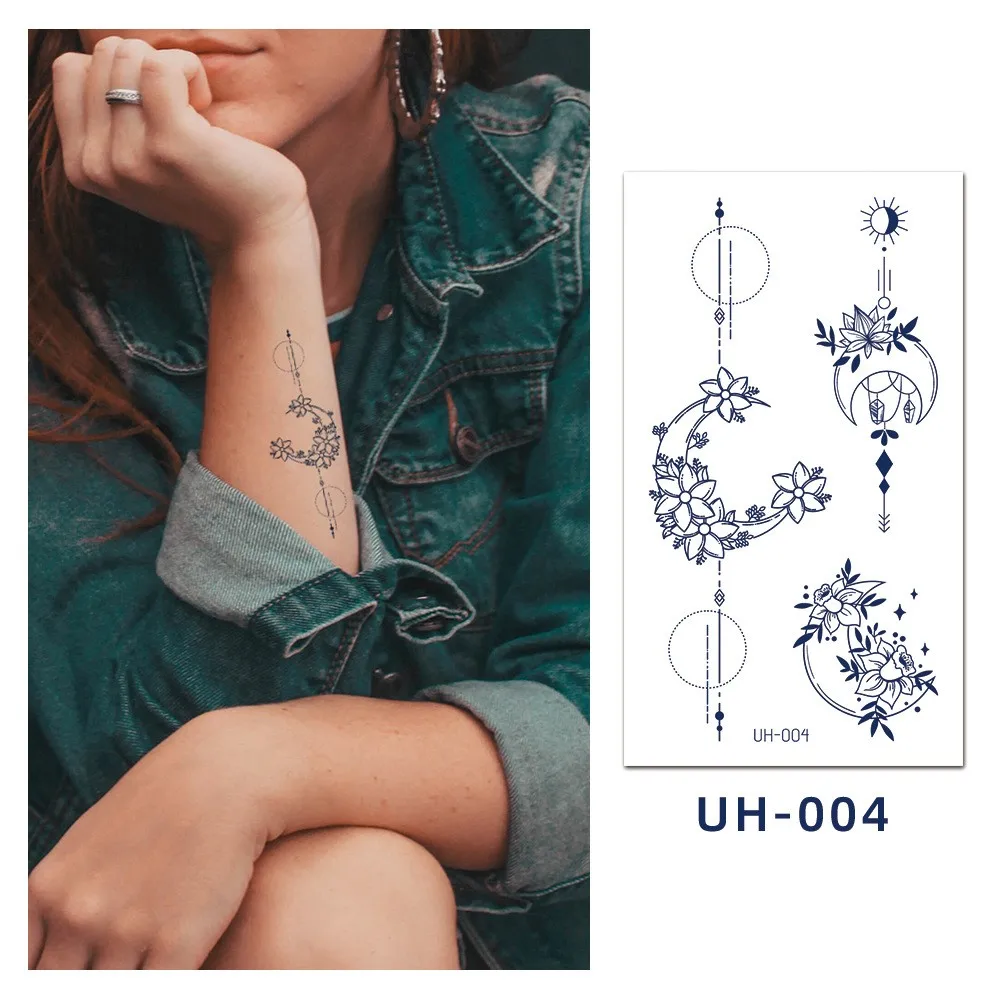 UH 001-040 wholesale juice tattoo sticker vending custom body arm skin tattoo sticker sexy permanent tattoo sticker
