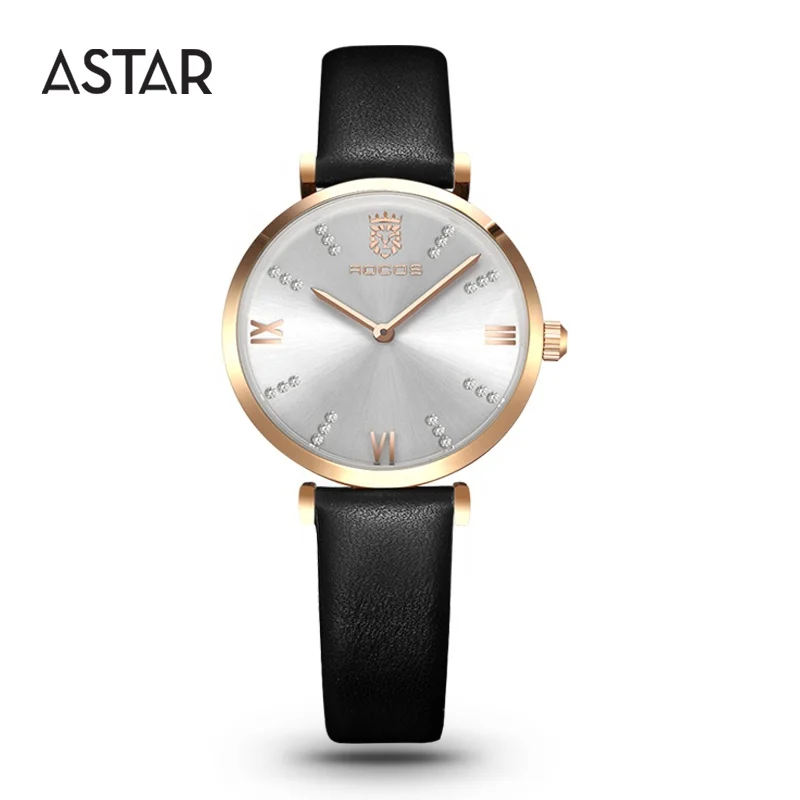 Wholesale custom stylish japan movt stainless steel small dial quartz Minimalist Japan quartz woman lady wrist watch for sale