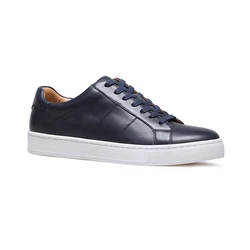 Custom retro genuine leather men casual loafers sneakers shoes