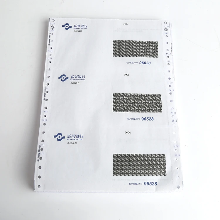  Пустая печатная 2 слой безуглеродистой компьютера непрерывная бумага 9.5x11