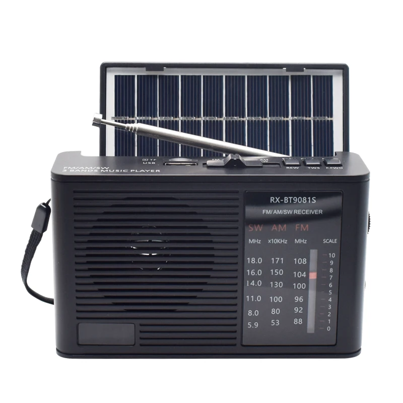 Wholesale Small Size FM AM Radio has Solar Panel  with Long Range Reception for Indoor and Outdoor  Use